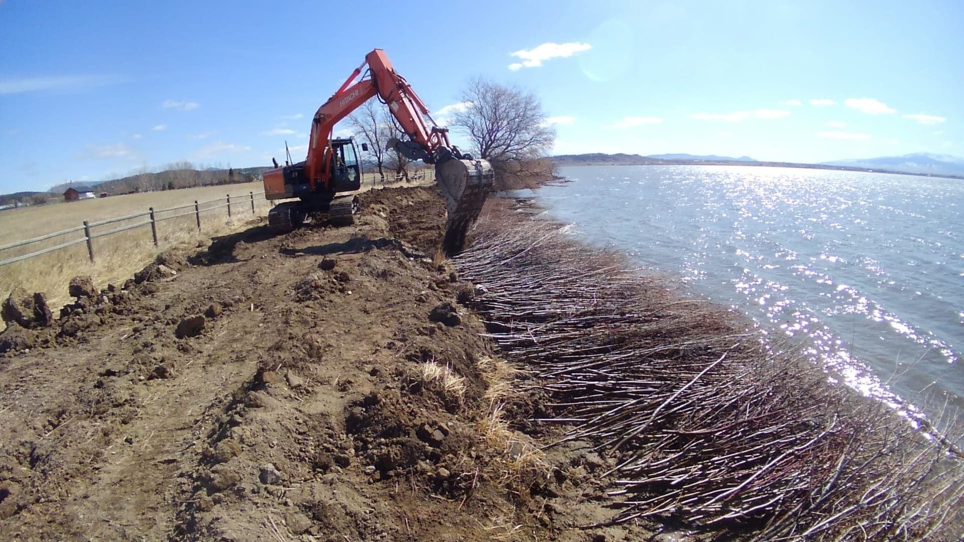 Willow soil lift, Lake Helena, Montana